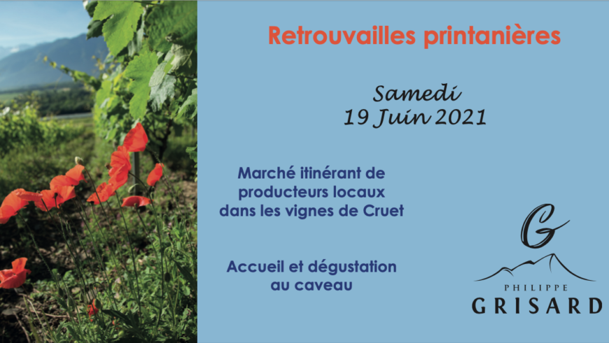 Retrouvailles printanières le 19 juin 2021 – Marché de producteurs