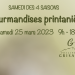 Gourmandises printanières